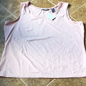 Pale peach dressy tank top NWT